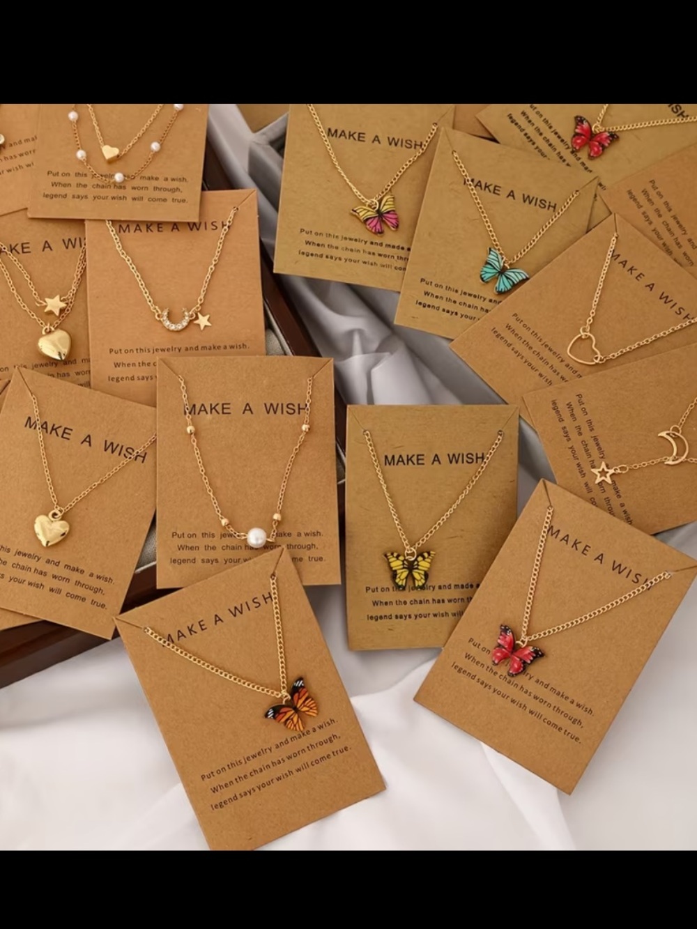 1 Random “Make a Wish” Pendant Necklace - Multiple Options - Picture 3 of 5